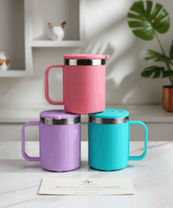 Alternative view of Cốc giữ nhiệt inox bọc nhựa Echo 220ml (Hồng|Tím|Xanh|)