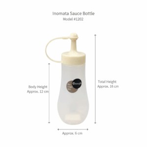 Bình đựng gia vị, nước sốt, nước tương Inomata màu trắng Hàng nội địa Nhật Bản 15 3 15