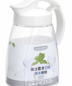 Bình đựng nước chịu nhiệt nắp khóa chặt NAKAYA Lustroware 2.2L màu trắng nội địa Nhật Bản