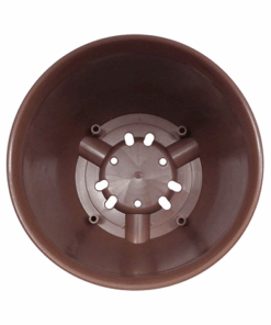 Alternative view of Chậu cây tròn nâu Nakaya đường kính 18cm nội địa Nhật Bản