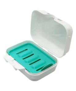 Alternative view of Hộp xà phòng giặt có khay thoát nước, gọn sạch cho kệ giặt Yamada Chemical 洗濯石けんケース No.1414