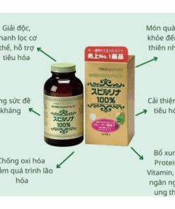 Alternative view of Tảo xoắn Spirulina Japan Algae Nhật Bản 2200 viên (Tem đỏ) : Bí quyết sống khỏe từ thiên nhiên