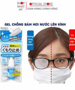 Gel lau kính chống bám hơi nước, sương mù cho mắt kính cận, kính lặn, mũ bảo hiểm nội địa Nhật Bản
