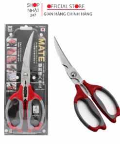 Kéo cắt gà, kéo nhà bếp đa năng Nikken 25cm lưỡi cong cao cấp Nội địa Nhật Bản