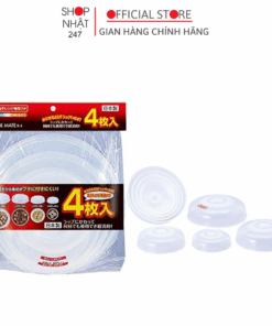 Set 4 Nắp Đậy Lò Vi Sóng Sanko Plastic nhiều kích thước Nhật Bản - Giải Pháp Giúp Bếp Sạch, Thức Ăn Ngon