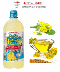 Dầu Ăn Hoa Cải AJINOMOTO JOYL さらさら® キャノーラ油 1L  - Bổ Sung Omega 3 & 6 (date mới)