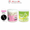 Hộp 200 bông ngoáy tai kháng khuẩn Mitsuki cao cấp nội địa Nhật Bản