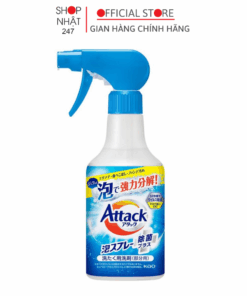 Xịt bọt pre-wash hỗ trợ phân rã vết bẩn cổ tay áo giày dép Nhật Bản