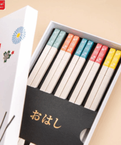 Alternative view of Bộ 5 đôi đũa Kháng Khuẩn Shikisai Nhật Bản – Hỗ Trợ Bữa Ăn An Toàn Và Tiện Lợi Cho Gia Đình