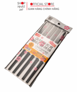 [10 đôi] Đũa Kháng Khuẩn Shikisai Nhật Bản Mẫu Hoa Cúc: Nâng Tầm Bữa Cơm Việt Chuẩn Nhật