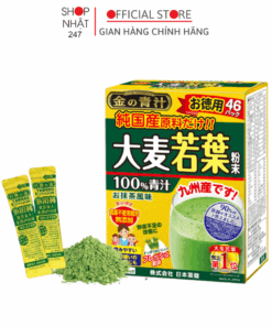 Bột mầm lúa mạch non The Golden Grass Barley hộp 46 gói nội địa Nhật Bản - Kokubo