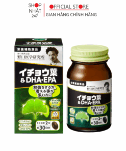 Viên uống bổ não DHA EPA Ginkgo Noguchi giúp đầu óc minh mẫn, tăng cường tuần hoàn não nội địa Nhật Bản - Kokubo