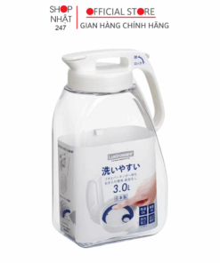 Bình đựng nước chịu nhiệt cỡ lớn 3 Lít Lustroware cao cấp Nội địa Nhật Bản