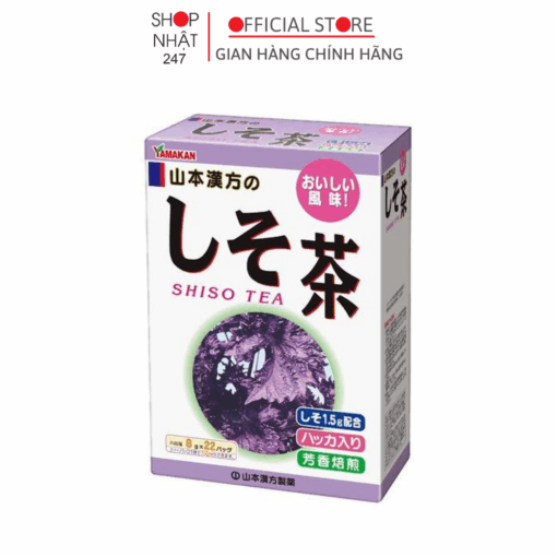 Trà tía tô Yamakan Shiso tea 22 gói thanh lọc cơ thể tăng sức đề kháng nội địa Nhật Bản - Kokubo