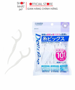 Set 101 tăm chỉ nha khoa kháng khuẩn Create nội địa Nhật Bản - Kokubo