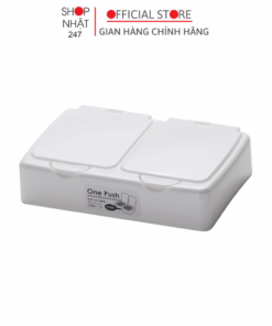 Hộp đựng vật dụng Yamada nắp bật 2 ngăn Nội địa Nhật Bản