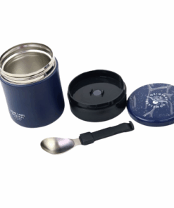 Alternative view of Pearl Metal Home Label Food Mug 400 (HB-5458) – Bình đựng thực phẩm 400ml có muỗng gấp | JAN 4549308554588