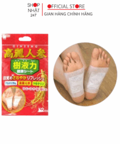 Miếng dán thải độc bàn chân tinh chất nhân sâm 2 miếng Nội địa Nhật Bản
