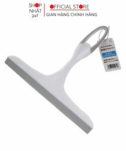 Dụng cụ lau kính vệ sinh kính/gương cầm tay cán ngắn nhẹ tay, có lỗ treo Okazaki 水切りワイパー