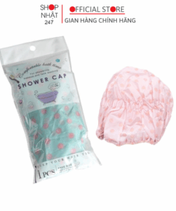 Mũ tắm chun co giãn, cho tắm – rửa mặt – trang điểm - Mitsuki シャワーキャップ (Shower Cap) 40–66cm (JAN 4968988040097)