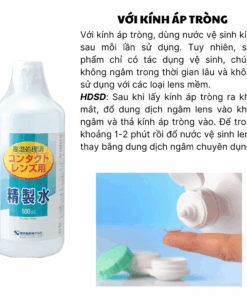 Alternative view of Nước Tinh Khiết Rửa Kính Áp Tròng, Kính Cận, Kính Mát Cao Cấp Kenei Pharmaceutical 500ml Nhật Bản