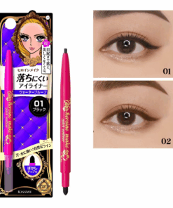 Alternative view of Bút Chì Sáp Kẻ Mí Mắt Chống Trôi Dạng Xoay Nét Vẽ Tự Nhiên Màu Đen Kiss Me 01 Black -0.07g