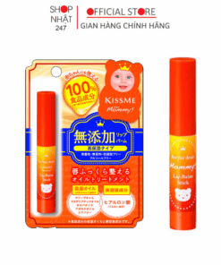 Son Dưỡng Môi Cấp Ẩm Kissme Mommy Dành Cho Bé Từ 6 Tháng Tuổi Và Làn Da Nhạy Cảm 2.5g Nhật Bản