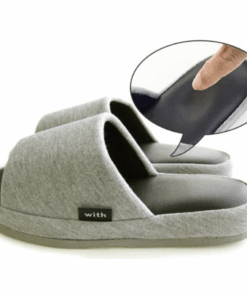 Alternative view of Dép đi trong nhà siêu mềm siêu nhẹ nam nữ màu Ghi