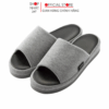 Dép đi trong nhà siêu mềm siêu nhẹ nam nữ màu Ghi