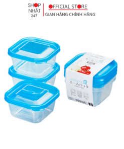 Bộ 03 Hộp đựng thực phẩm 300ml Nội địa Nhật Bản