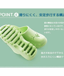 Alternative view of Dép sục nhựa siêu nhẹ thoáng khí nam nữ màu xanh