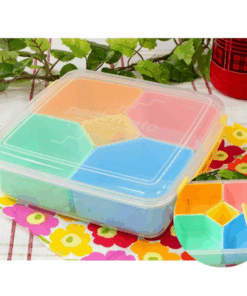 Alternative view of Hộp nhựa đựng thực phẩm 5 ngăn Inomata Nhật Bản nhựa cao cấp dùng được trong lò vi sóng