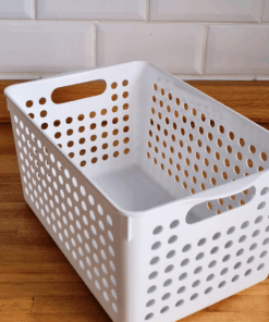 Alternative view of Rổ nhựa đựng đồ đa năng Inomata size 13.3 x 29.5 x 12.3Hcm (màu trắng) Nội địa Nhật Bản