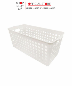 Rổ nhựa đựng đồ đa năng Inomata size 13.3 x 29.5 x 12.3Hcm (màu trắng) Nội địa Nhật Bản