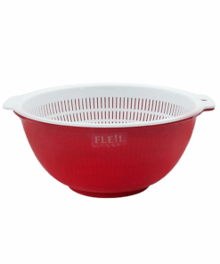 Alternative view of Set chậu, rổ Nakaya 1,5L màu đỏ Nội địa Nhật Bản