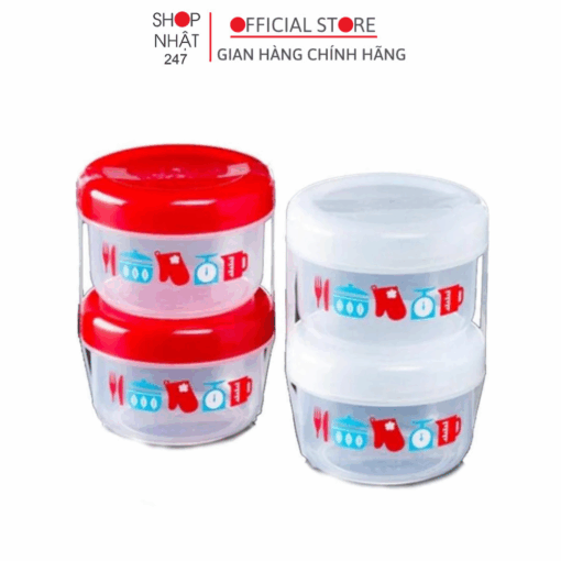 Bộ 02 hộp đựng thực phẩm dung tích 160mL Hàng nội địa Nhật