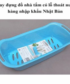 Alternative view of Khay đựng đồ nhà tắm có lỗ thoát nước màu xanh