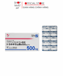 Viên uống trắng da mờ thâm nám và tàn nhan Transamin 500mg vỉ 10 viên Nội địa Nhật Bản - kokubo