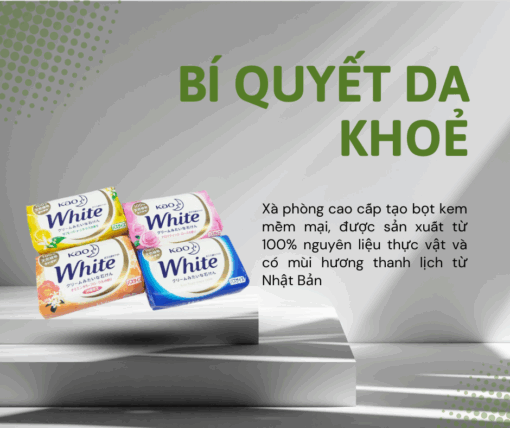 Xà phòng tắm Kao White 130g Nhập khẩu Nhật Bản