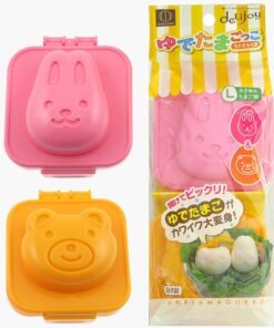 Khuôn tạo hình trứng luộc Thỏ & Gấu (2cái) từ Nhật Bản