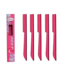 Alternative view of Set 5 dao cạo KAI Nhật – Cán dài, sắc bén, hỗ trợ cạo sát cho lông mặt & lông mày