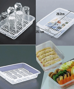 Alternative view of Khay Úp Ly Sanada Nhật Bản D-554: Nhựa PP An Toàn, Ráo Nước