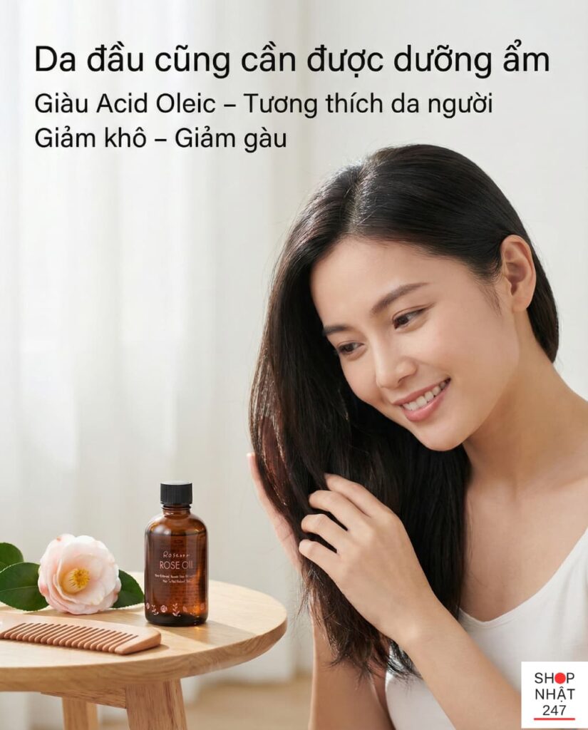 : Review tinh dầu hoa hồng chống lão hóa Rosenor Rose Oil Nhật Bản chính hãng