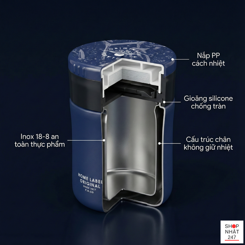 Review Bình Giữ Nhiệt Pearl Metal 400ml: "Cứu Tinh" Cho Bữa Trưa Văn Phòng Luôn Nóng Hổi 6 Bình giữ nhiệt có muỗng gấp gọn Pearl Metal tiện lợ