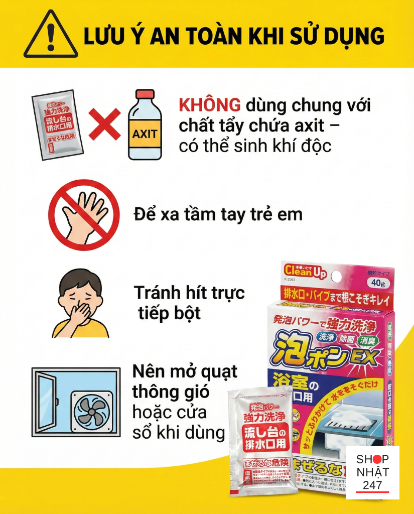 Đánh giá bột tạo bọt làm sạch cống Kokubo Có thực sự hiệu quả? 19 Bot thong cong tao bot