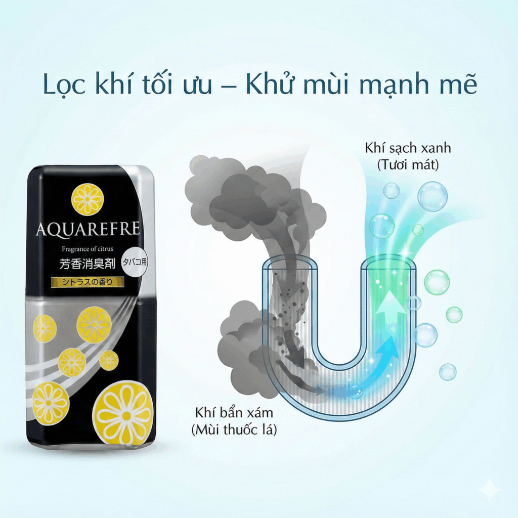 Cach xu ly mui thuoc la am phong khach