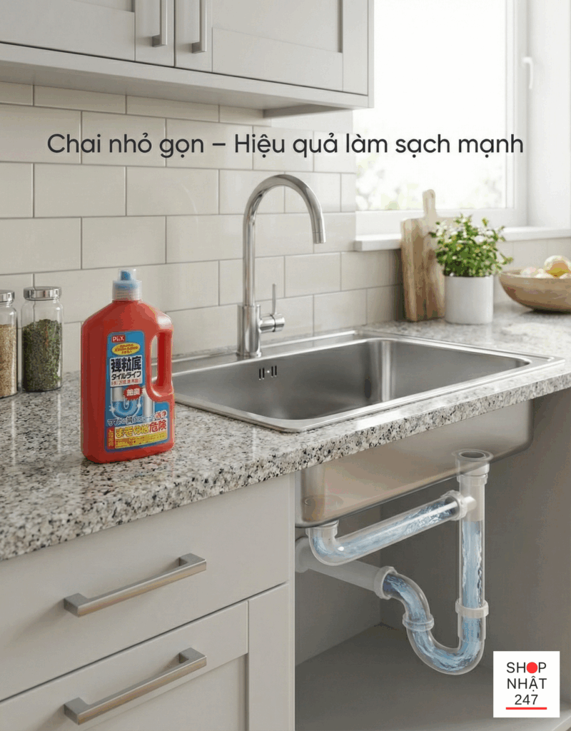 Gel bam dinh manh trong duong ong thoat nuoc