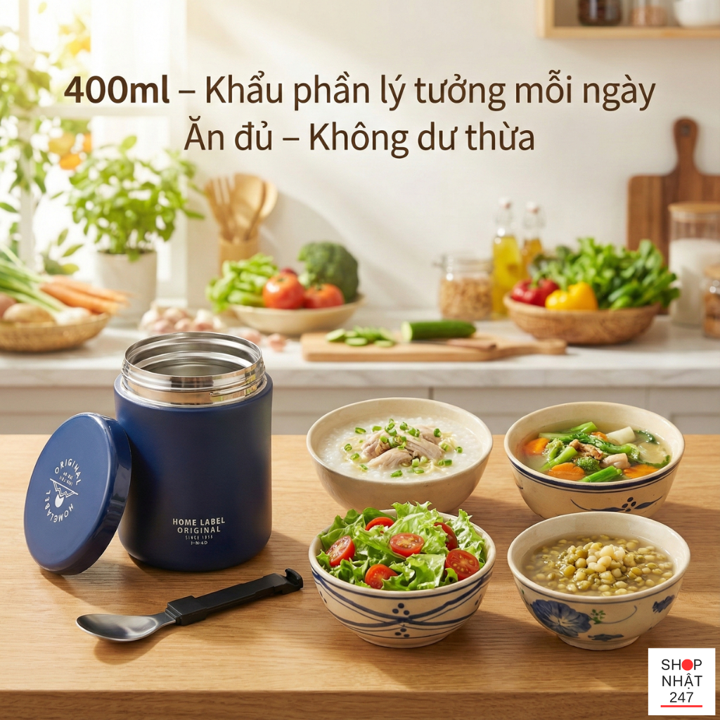 Review Bình Giữ Nhiệt Pearl Metal 400ml: "Cứu Tinh" Cho Bữa Trưa Văn Phòng Luôn Nóng Hổi 7 Hộp đựng thực phẩm giữ nhiệt mini 400ml cho bữa trưa lành mạnh