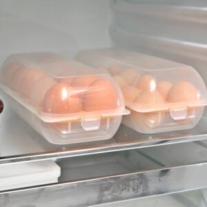 Review Khay đựng trứng Nhật Bản Sanada Seiko: Giải pháp "Thông Minh" cho tủ lạnh gọn gàng 15 Hộp đựng trứng tủ lạnh Sanada Seiko được xếp gọn gàng tối ưu không gian