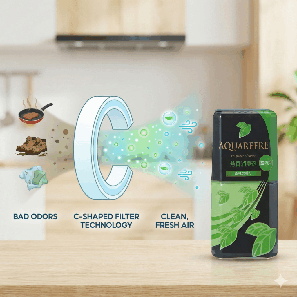 Khử mùi phòng hiệu quả với Aqua Refre 400ml: Công nghệ lọc hương từ Nhật Bản 16 Lion Chemical khu mui